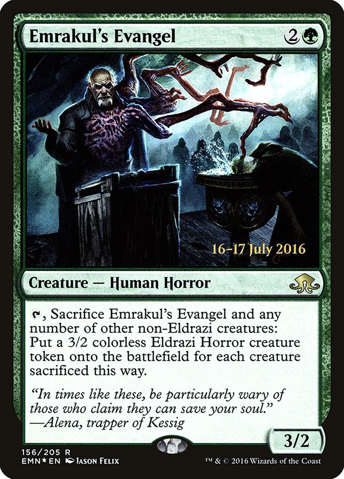 Emrakul's Evangel [Eldritch Moon Prerelease Promos] | Good Games Modbury