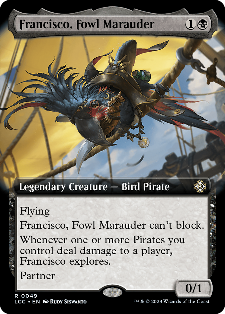 Francisco, Fowl Marauder (Extended Art) [The Lost Caverns of Ixalan Commander] | Good Games Modbury