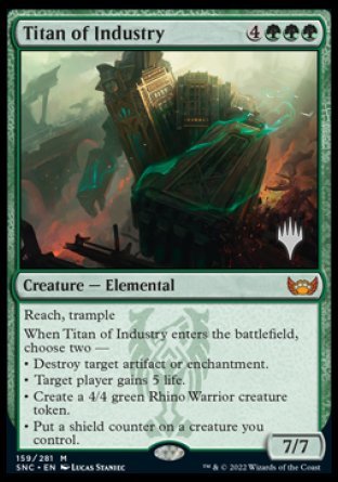 Titan of Industry (Promo Pack) [Streets of New Capenna Promos] | Good Games Modbury