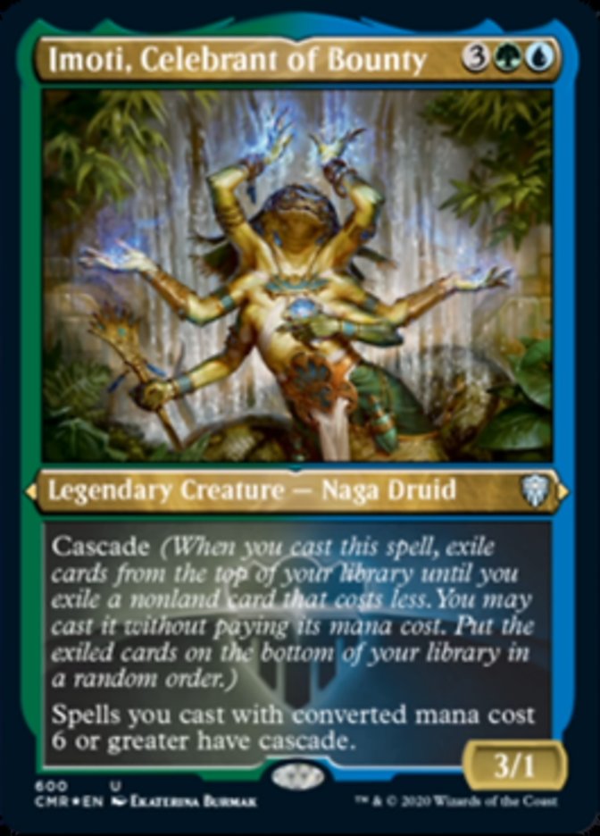 Imoti, Celebrant of Bounty (Etched) [Commander Legends] | Good Games Modbury