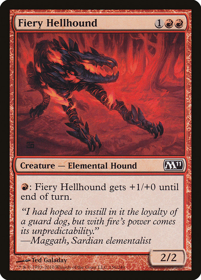 Fiery Hellhound [Magic 2011] | Good Games Modbury