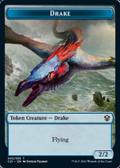 Drake // Elemental (002) Double-Sided Token [Commander 2021 Tokens] | Good Games Modbury