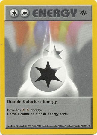 Double Colorless Energy (96/102) (Shadowless) [Base Set 1st Edition] | Good Games Modbury