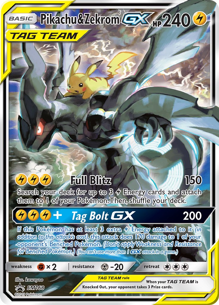 Pikachu & Zekrom GX (SM168) [Sun & Moon: Black Star Promos] | Good Games Modbury