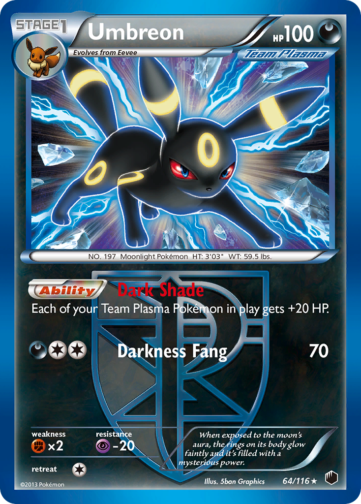 Umbreon (64/116) [Black & White: Plasma Freeze] | Good Games Modbury