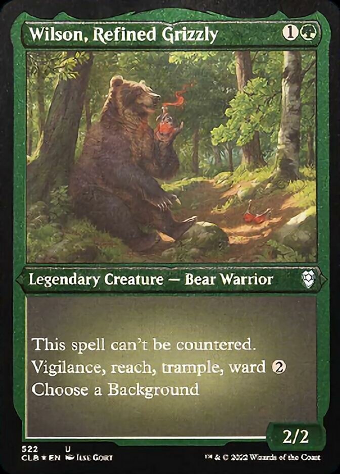 Wilson, Refined Grizzly (Foil Etched) [Commander Legends: Battle for Baldur's Gate] | Good Games Modbury