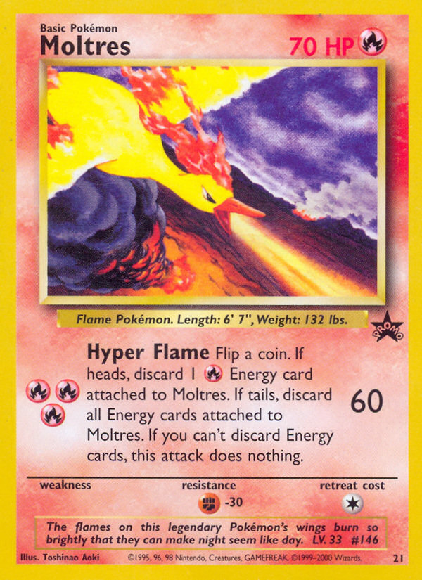 Moltres (21) [Wizards of the Coast: Black Star Promos] | Good Games Modbury