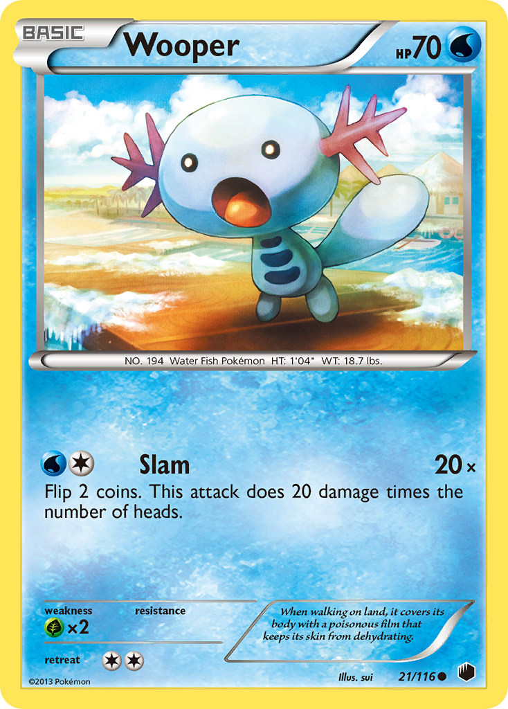 Wooper (21/116) [Black & White: Plasma Freeze] | Good Games Modbury