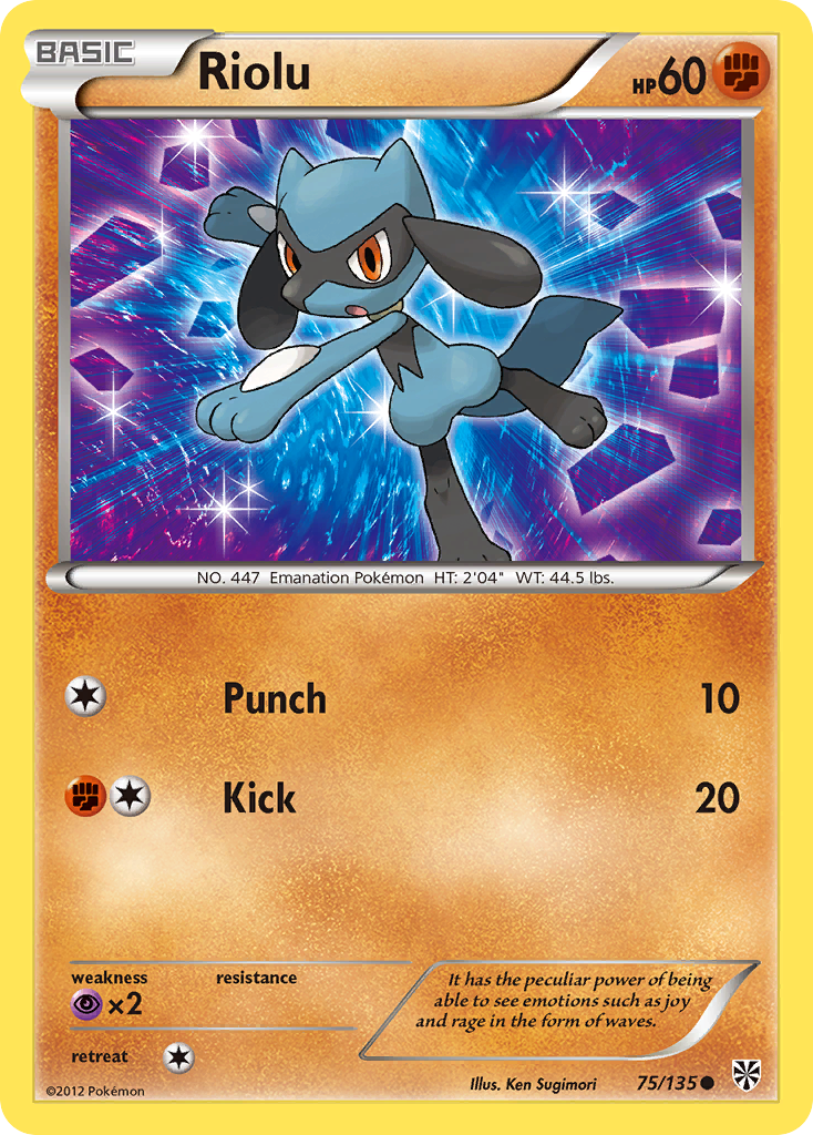 Riolu (75/135) [Black & White: Plasma Storm] | Good Games Modbury