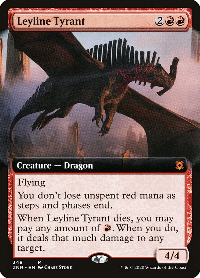 Leyline Tyrant (Extended Art) [Zendikar Rising] | Good Games Modbury