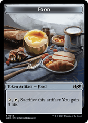 Elemental // Food (0012) Double-Sided Token [Wilds of Eldraine Tokens] | Good Games Modbury