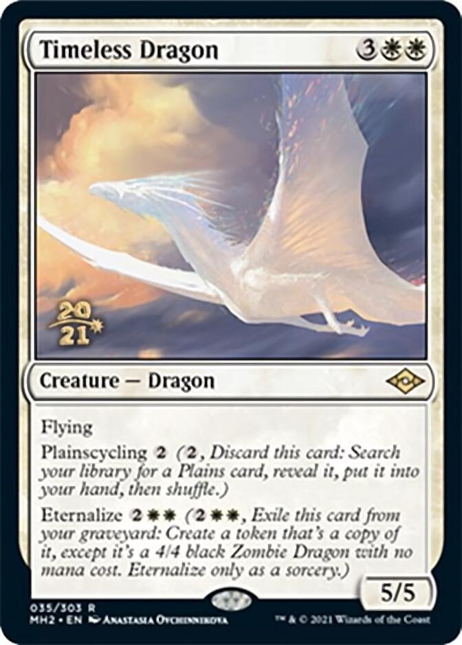 Timeless Dragon [Modern Horizons 2 Prerelease Promos] | Good Games Modbury