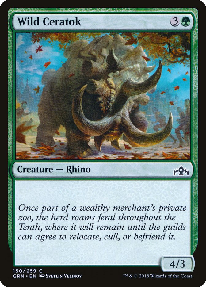 Wild Ceratok [Guilds of Ravnica] | Good Games Modbury