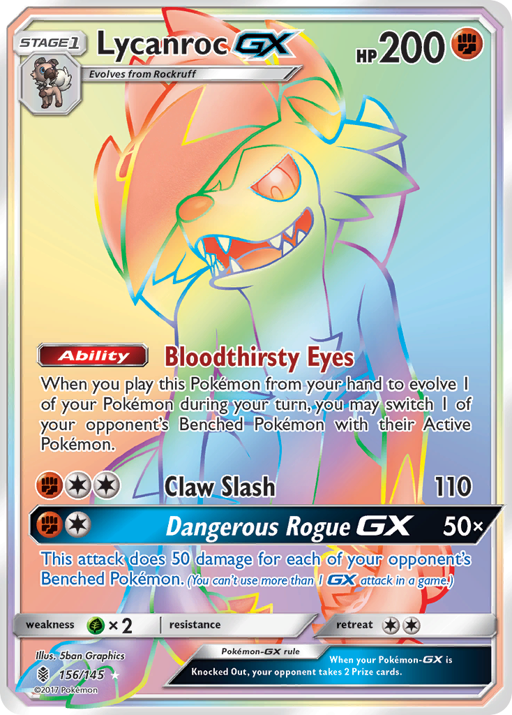 Lycanroc GX (156/145) [Sun & Moon: Guardians Rising] | Good Games Modbury