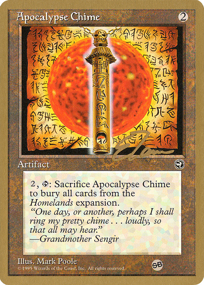 Apocalypse Chime (Eric Tam) (SB) [Pro Tour Collector Set] | Good Games Modbury
