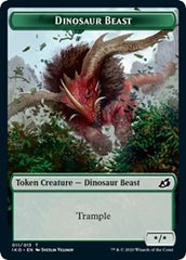 Dinosaur Beast // Human Soldier (003) Double-Sided Token [Ikoria: Lair of Behemoths Tokens] | Good Games Modbury