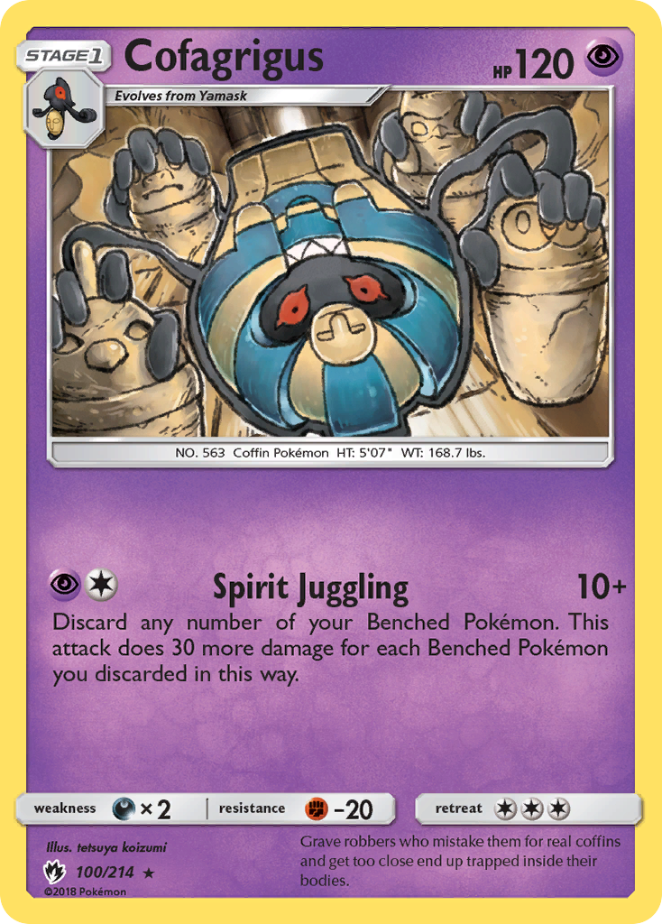 Cofagrigus (100/214) [Sun & Moon: Lost Thunder] | Good Games Modbury