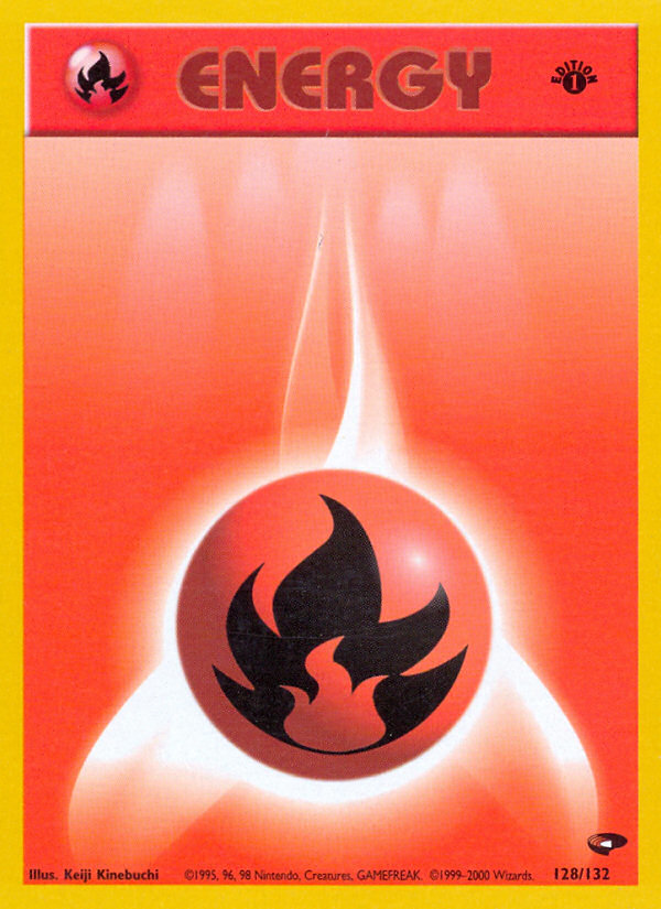 Fire Energy (128/132) [Gym Challenge 1st Edition] | Good Games Modbury