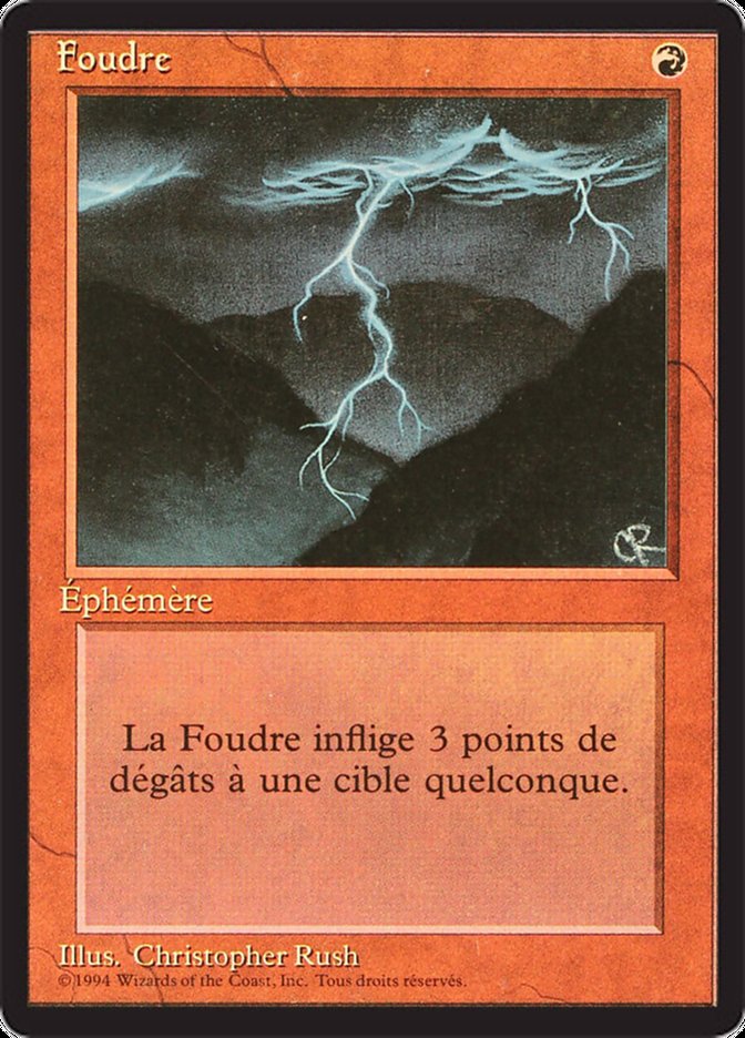 Lightning Bolt [Foreign Black Border] | Good Games Modbury