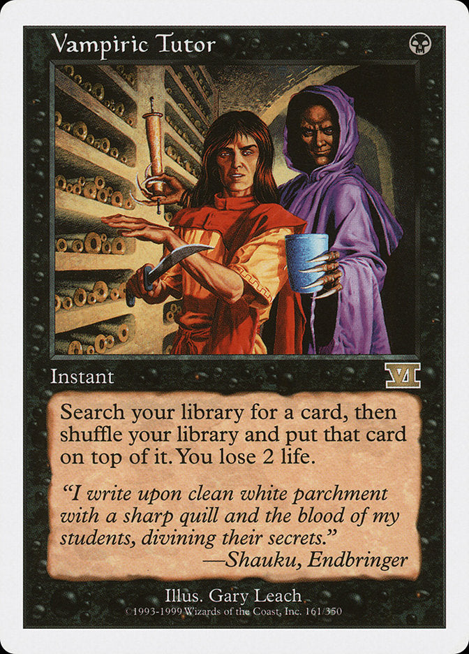 Vampiric Tutor [Classic Sixth Edition] | Good Games Modbury