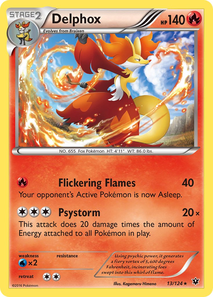 Delphox (13/124) (Theme Deck Exclusive) [XY: Fates Collide] | Good Games Modbury