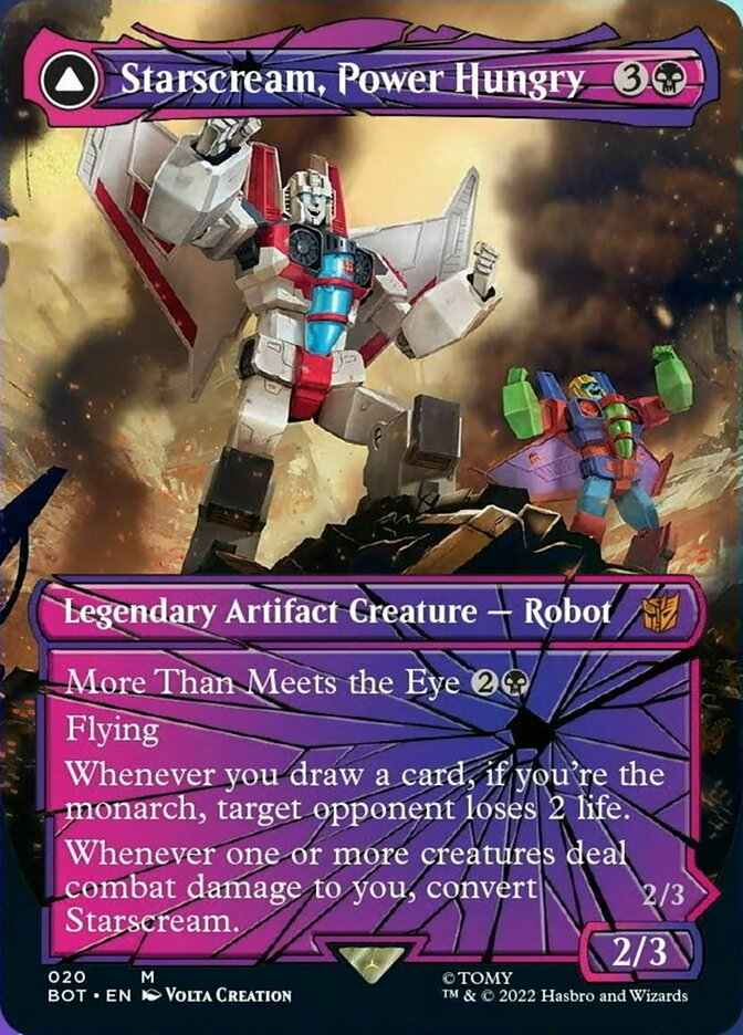 Starscream, Power Hungry // Starscream, Seeker Leader (Shattered Glass) [Universes Beyond: Transformers] | Good Games Modbury