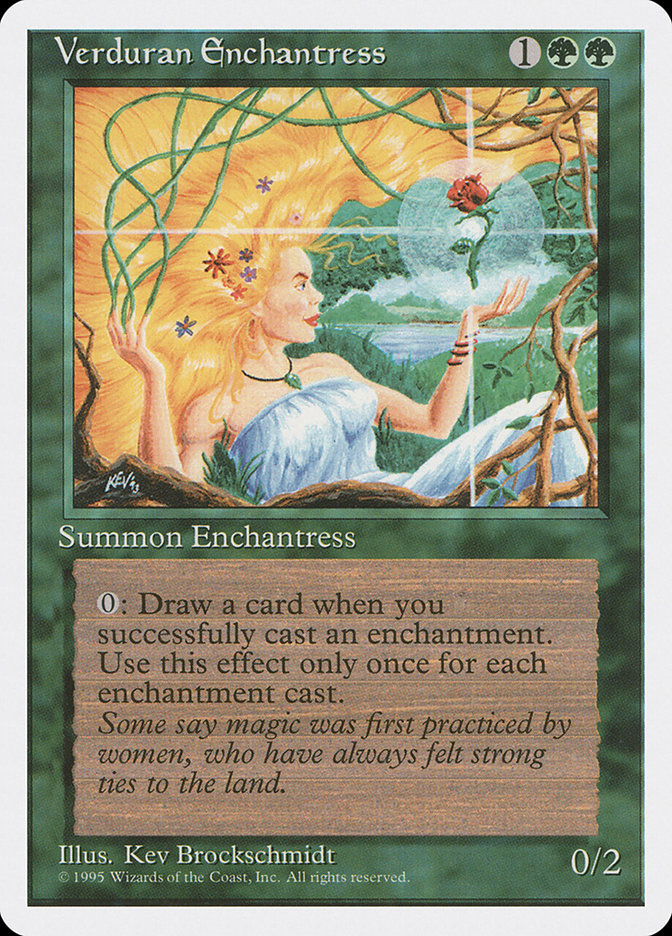 Verduran Enchantress [Fourth Edition] | Good Games Modbury