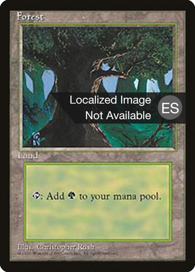 Forest (C) [Fourth Edition (Foreign Black Border)] | Good Games Modbury