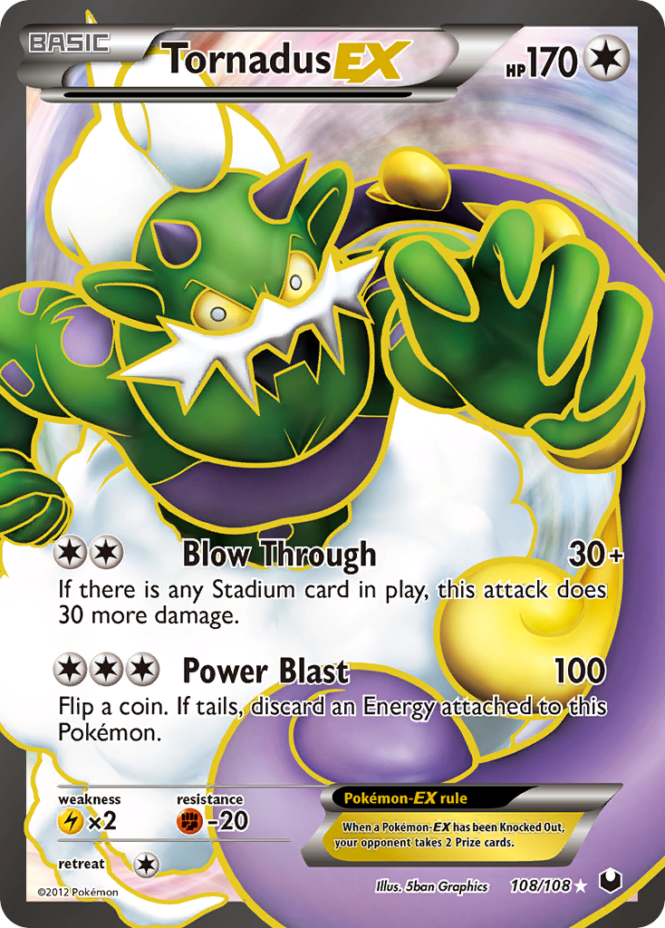 Tornadus EX (108/108) [Black & White: Dark Explorers] | Good Games Modbury