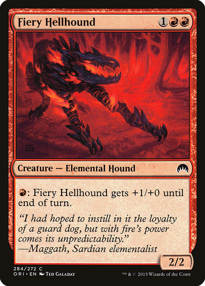 Fiery Hellhound [Magic Origins] | Good Games Modbury