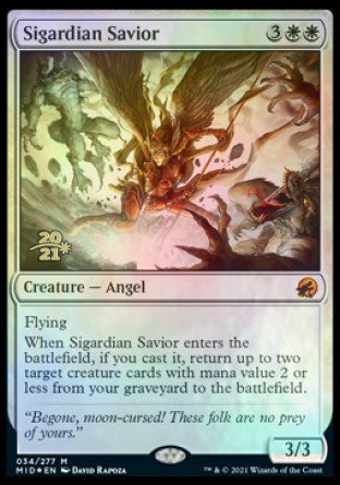 Sigardian Savior [Innistrad: Midnight Hunt Prerelease Promos] | Good Games Modbury