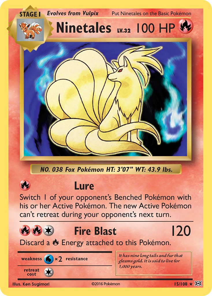 Ninetales (15/108) (Theme Deck Exclusive) [XY: Evolutions] | Good Games Modbury