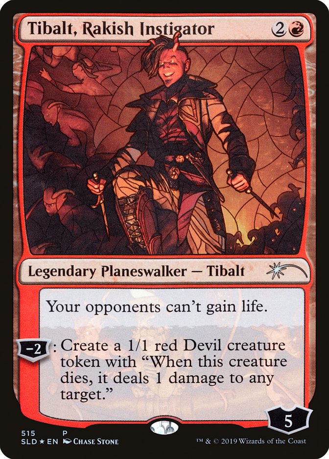 Tibalt, Rakish Instigator (Stained Glass) [Secret Lair Drop Promos] | Good Games Modbury