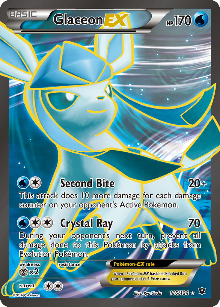 Glaceon EX (116/124) [XY: Fates Collide] | Good Games Modbury