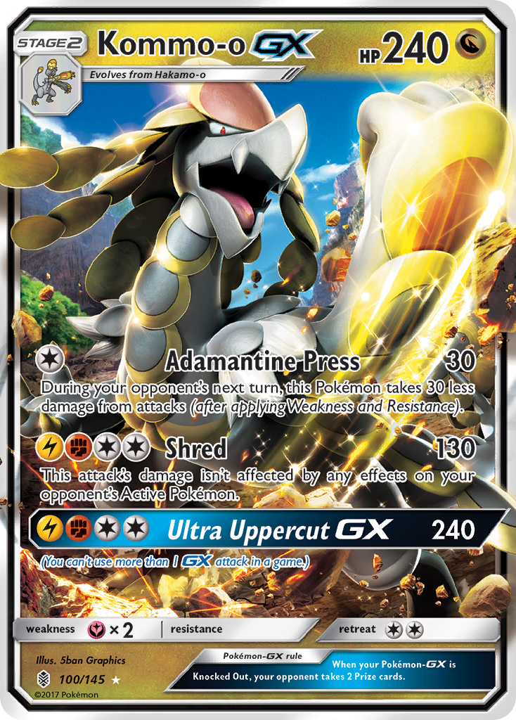 Kommo-o GX (100/145) [Sun & Moon: Guardians Rising] | Good Games Modbury