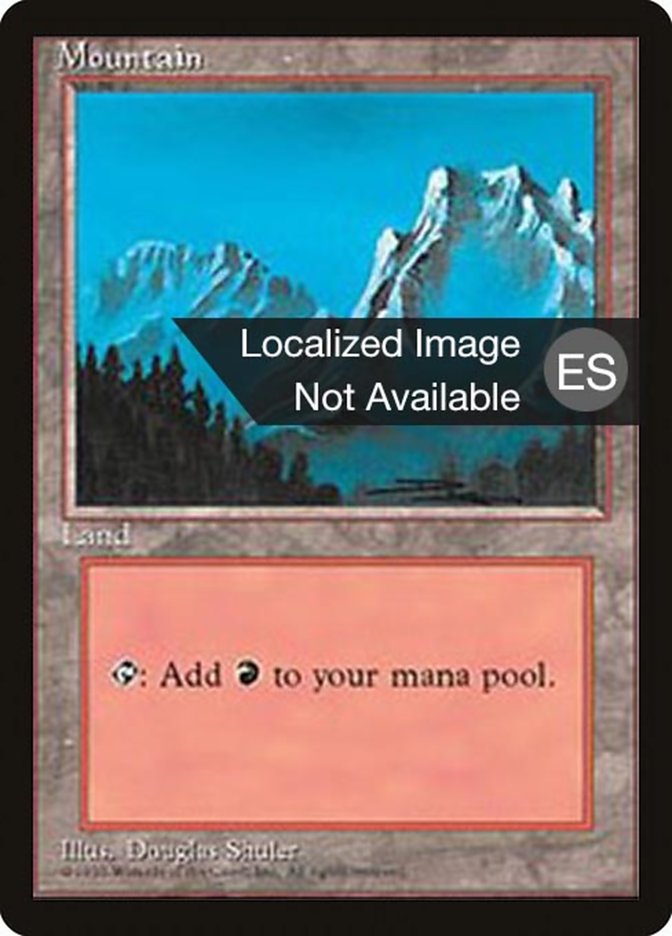 Mountain (B) [Fourth Edition (Foreign Black Border)] | Good Games Modbury