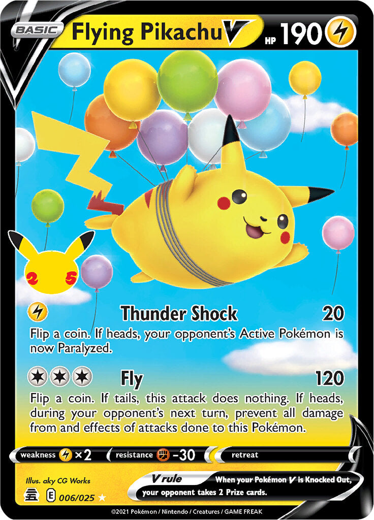 Flying Pikachu V (006/025) [Celebrations: 25th Anniversary] | Good Games Modbury
