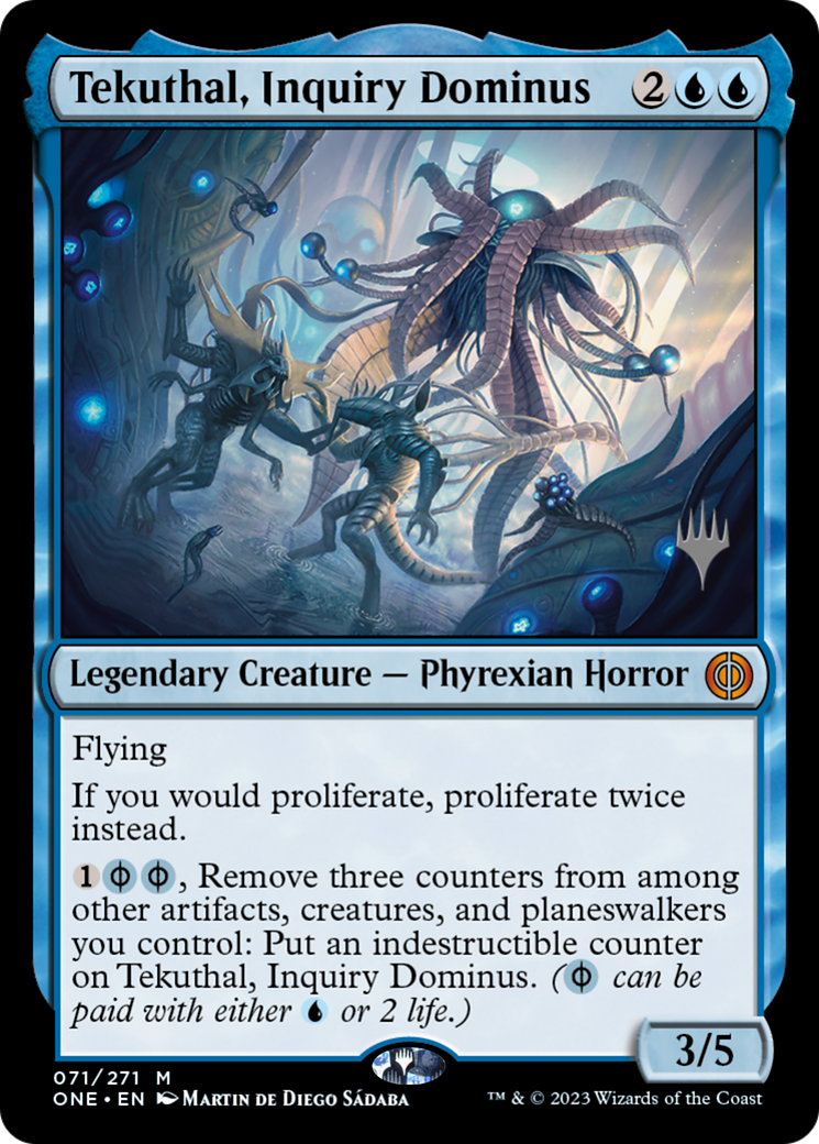 Tekuthal, Inquiry Dominus (Promo Pack) [Phyrexia: All Will Be One Promos] | Good Games Modbury