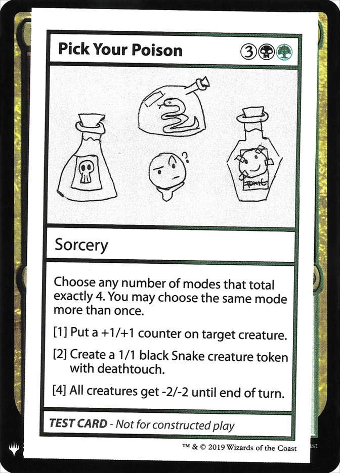 Pick Your Poison [Mystery Booster Playtest Cards] | Good Games Modbury