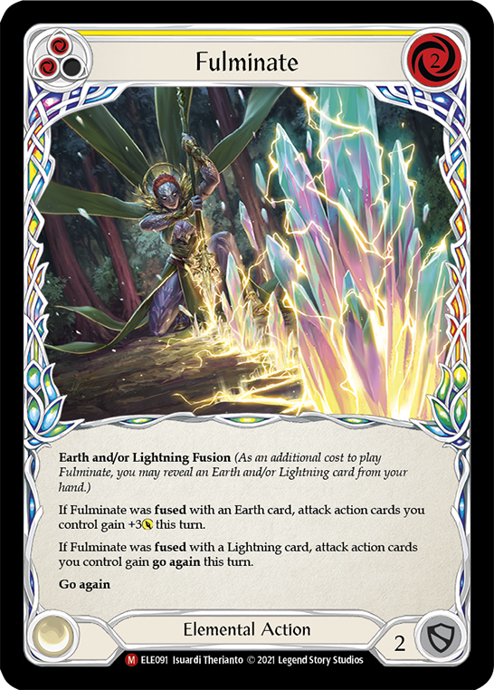 Fulminate [ELE091] (Tales of Aria)  1st Edition Rainbow Foil | Good Games Modbury