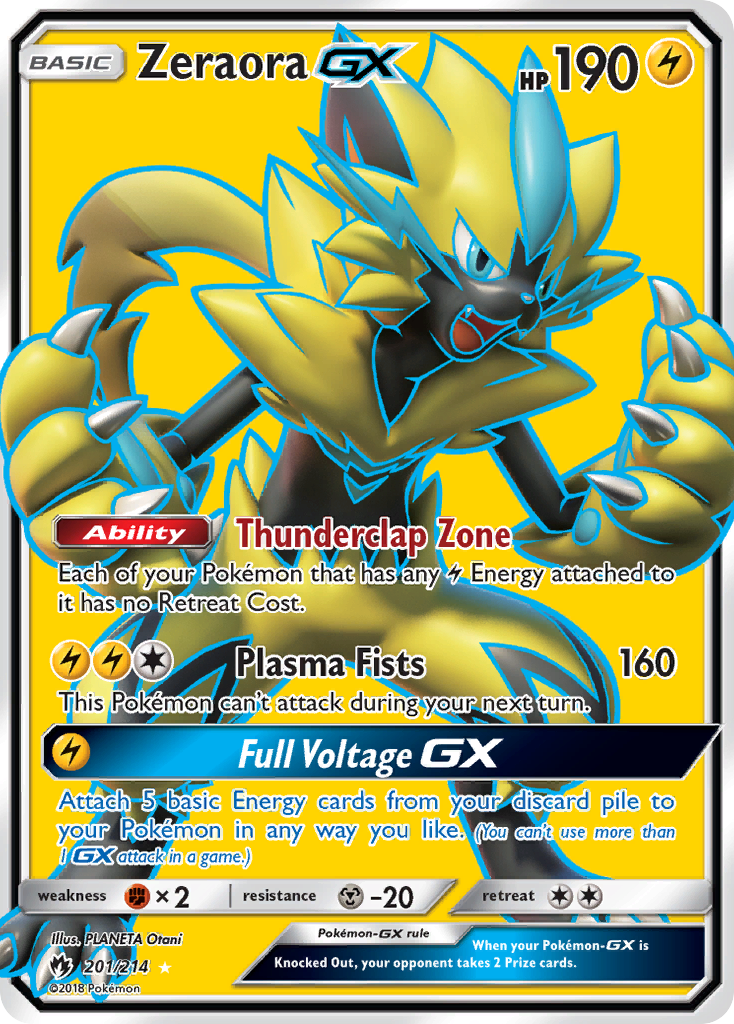 Zeraora GX (201/214) [Sun & Moon: Lost Thunder] | Good Games Modbury