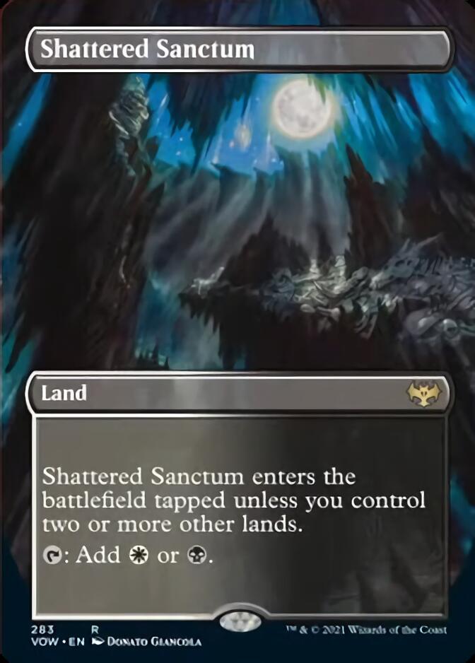 Shattered Sanctum (Borderless Alternate Art) [Innistrad: Crimson Vow] | Good Games Modbury