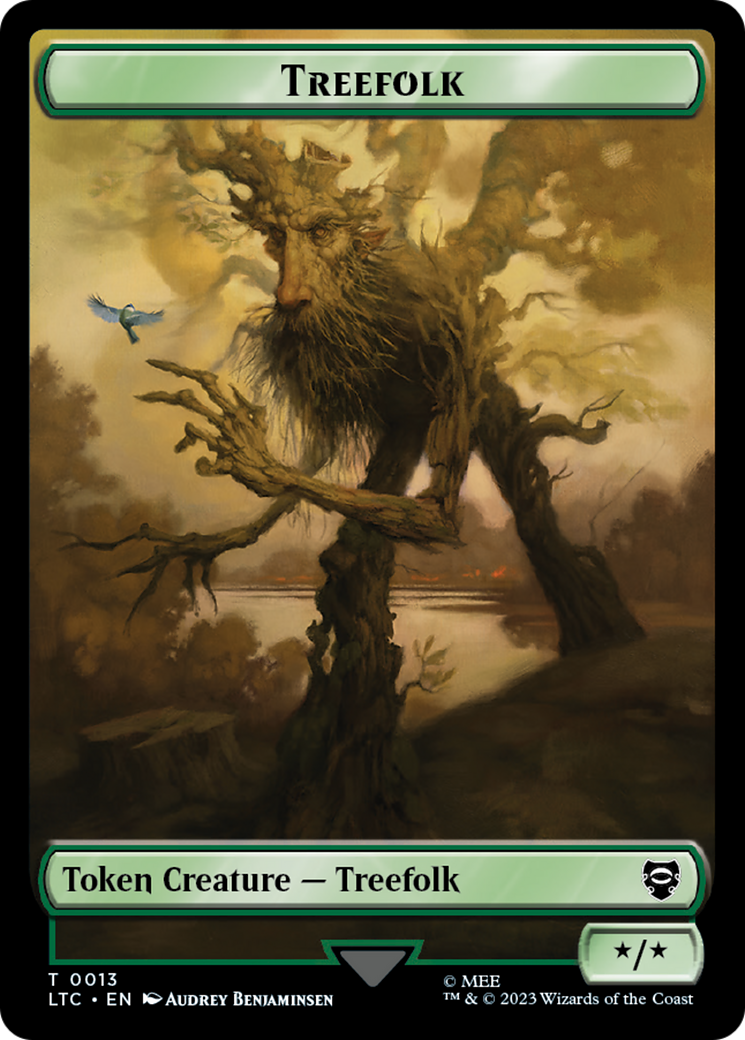 Treefolk // Food Token [The Lord of the Rings: Tales of Middle-Earth Commander Tokens] | Good Games Modbury