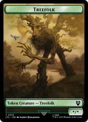 Beast // Treefolk Double Sided Token [The Lord of the Rings: Tales of Middle-Earth Commander Tokens] | Good Games Modbury