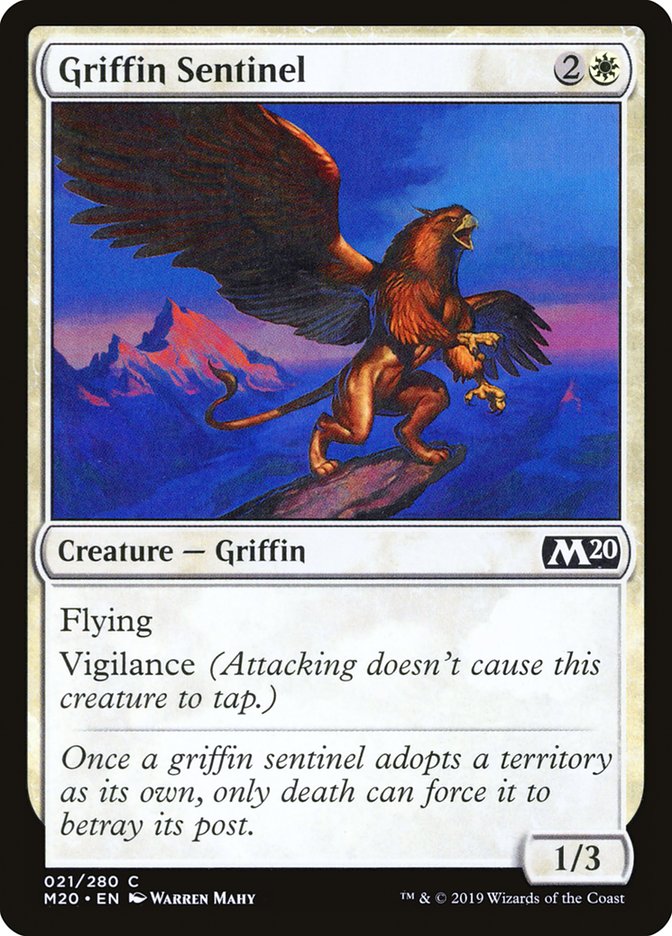 Griffin Sentinel [Core Set 2020] | Good Games Modbury