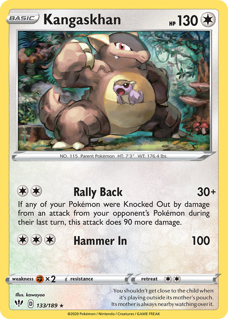 Kangaskhan (133/189) (Theme Deck Exclusive) [Sword & Shield: Darkness Ablaze] | Good Games Modbury