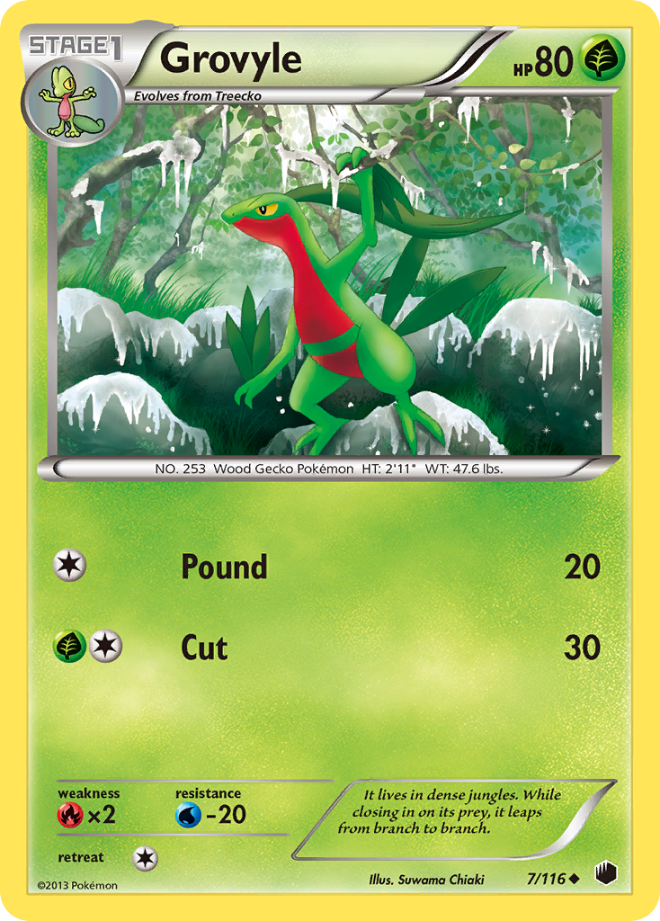 Grovyle (7/116) [Black & White: Plasma Freeze] | Good Games Modbury