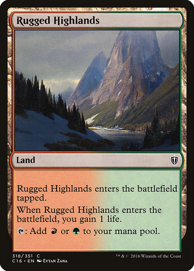 Rugged Highlands [Commander 2016] | Good Games Modbury