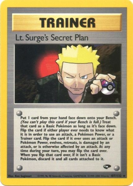 Lt. Surge's Secret Plan (107/132) [Gym Challenge Unlimited] | Good Games Modbury