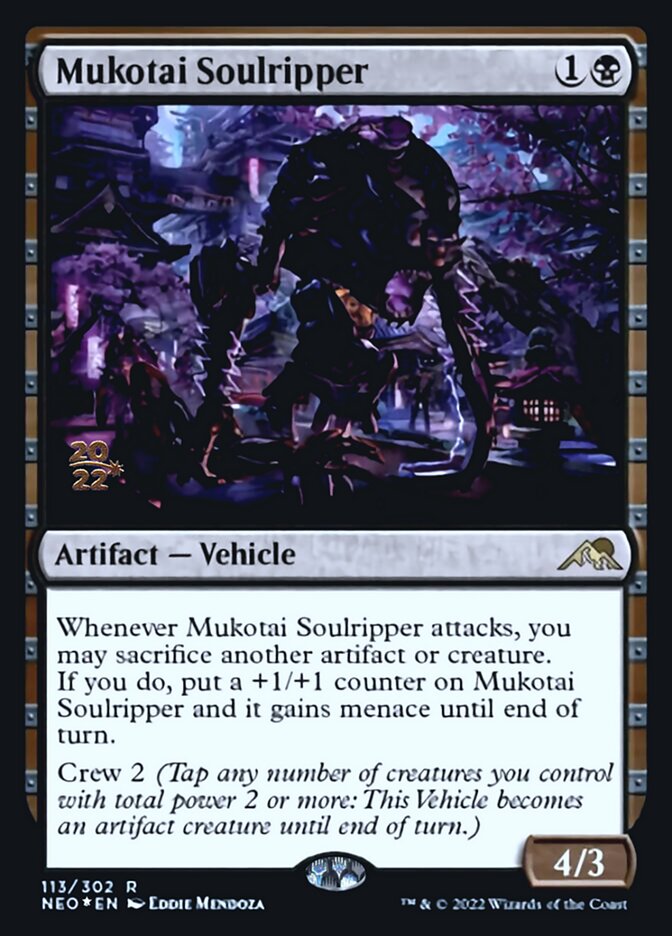 Mukotai Soulripper [Kamigawa: Neon Dynasty Prerelease Promos] | Good Games Modbury